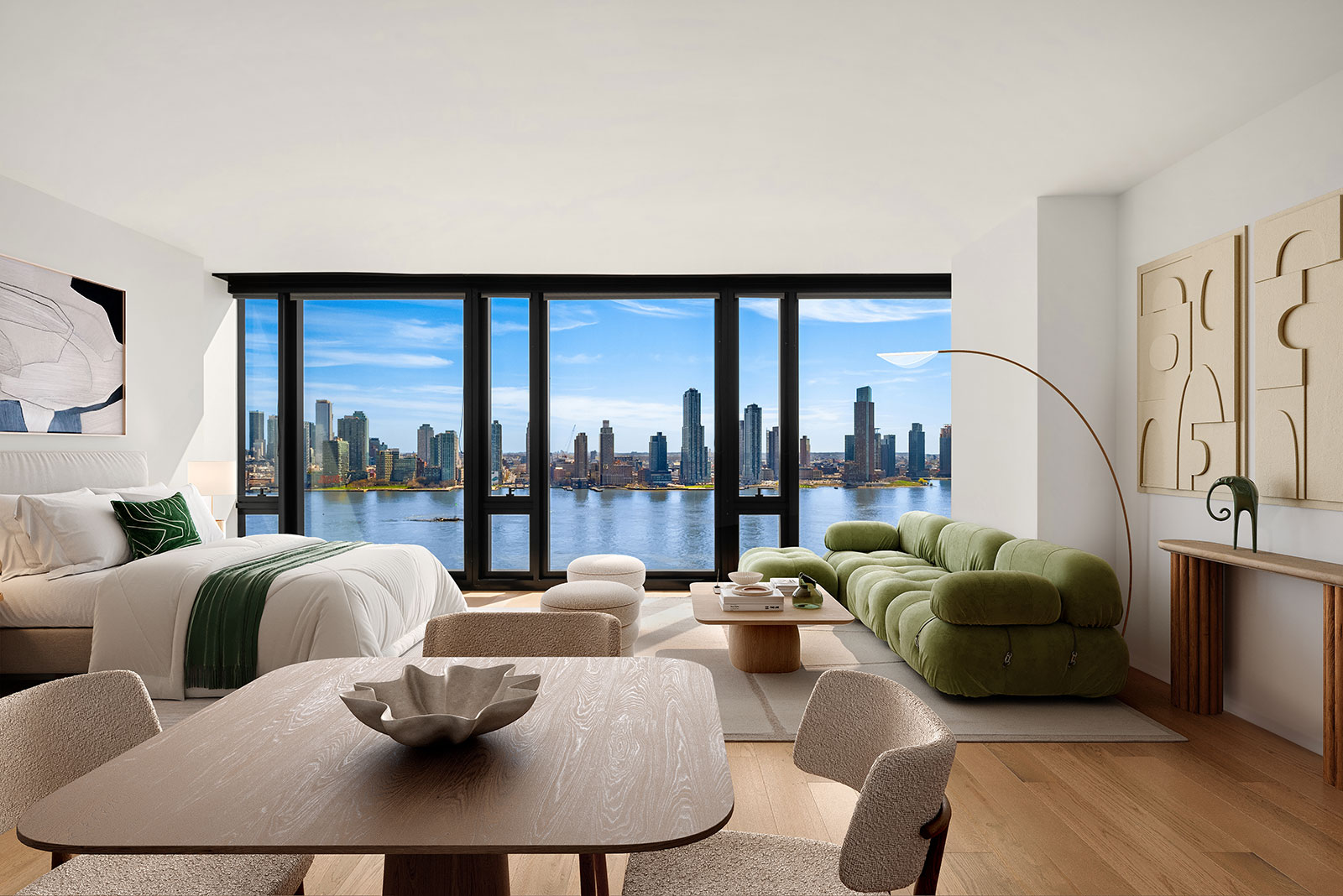 Modern studio with beautiful views, natural light, and hardwood floors at 685 1st ave, apartments for rent in Murray Hill